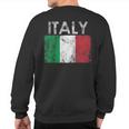 Vintage Italy Italia Italian Flag Pride Sweatshirt Back Print