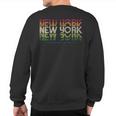 Vintage New York City Outfits Style New York City Old Style Sweatshirt Back Print