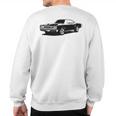 1969 Muscle Car Sweatshirt Back Print