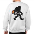 Bigfoot Musician Sasquatch Meme Electric Guitar Sweatshirt Back Print