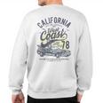 California West Coast Surfing Car Birthday Sweatshirt Back Print