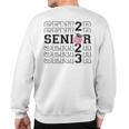 Cheerleader Cheer Senior Class Of 2023 Graduation Sweatshirt Back Print