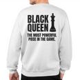 Inspiring Black Queen Sweatshirt Back Print