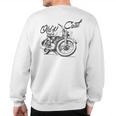 Old's Cool Vintage Motorcycle Bikers Sweatshirt Back Print