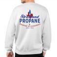 Strickland Propane Taste The Meat Not The Heat Sweatshirt Back Print