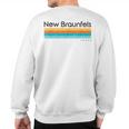 Vintage New Braunfels Tx Texas Usa Retro Sweatshirt Back Print