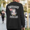 5Th Birthday Penguin 5 Year Old Birthday Sweatshirt Back Print