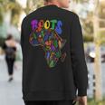 African Roots I'm Black History Melanin African American Sweatshirt Back Print