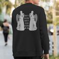 Alert Weeping Angels Don't Even Blink 2 Sci Fi Sweatshirt Back Print