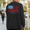 Aloha Surf Hawaii American Flag Sweatshirt Back Print