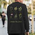 Beautiful Vintage Herb Botanicals Tea Lots Of Colors Sweatshirt Back Print