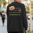 Bologna Sandwich Baloney Sausage Fried Jumbo Day Lovers Sweatshirt Back Print