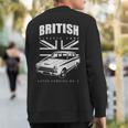 British Classic Car Lotus Cortina Mark 1 Sweatshirt Back Print