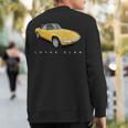 British Classic Super Cars Lotus Elan Sweatshirt Back Print