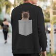 Cairn Terrier Dog In Your Pocket Sweatshirt Back Print