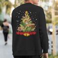 Christmas Herping Herpetology Frog Snake Herp Sweatshirt Back Print
