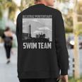 Cute Fancy Alcatraz Penitentiary Swim Team Sweatshirt Back Print