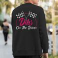 Dibs On The Driver Drag Racer Race Car Sweatshirt Back Print