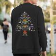 Dirt Bike Christmas Motocross Xmas Supercross Sweatshirt Back Print