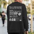 This Is Drumline Drum Line Sayings & Memes Sweatshirt Back Print