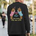 Ethnic Pink Or Blue Cousin Has No Clue Baby Shower S Sweatshirt Back Print