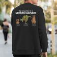 Evolution German Shepherd Evolution German Shepherd Sweatshirt Back Print