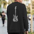 Famous Guitarist Retro Guitar Sweatshirt Back Print