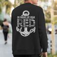 On Fridays We Wear Red Remember Everyone Deployed Navy Sweatshirt Back Print