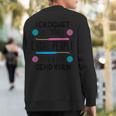 Crocheting Crocheter Hook Knitting Quilter Sweatshirt Back Print