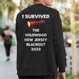 I Survived The Wildwood New Jersey Blackout 2023 Sweatshirt Back Print