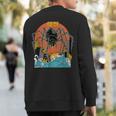Giant Spider Sunset Japanese Sweatshirt Back Print