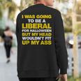 I Was Going To Be A Liberal But Anti-Liberal Sweatshirt Back Print