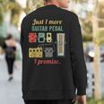 Guitar Player Pedal Board Guitarist Playing Guitars Sweatshirt Back Print