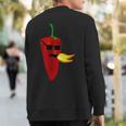 Hot Pepper Sauce Lovers Sweatshirt Back Print