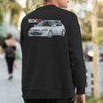 Jdm Car Type Ek9 Hatch Sport Dx Manual 5 Speed B16 Sweatshirt Back Print