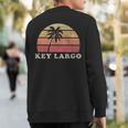 Key Largo Fl Vintage 70S Retro Throwback Sweatshirt Back Print