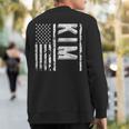 Kim Last Name Surname Team Kim Family Sweatshirt Back Print