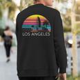 Los Angeles Beach California Surf Vintage Cali Dtla Venice Sweatshirt Back Print