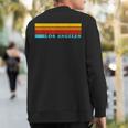 Los Angeles Usa Colorful Stripes Cool Vintage Style Sweatshirt Back Print