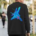 Military's Jet Fighters Aircraft Plane F22 Raptor Sweatshirt Back Print