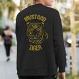 Mustard Tiger Sweatshirt Back Print