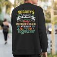 Nobody's Walking Out On This Fun Old Family Happy Christmas Sweatshirt Back Print