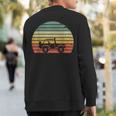 Off Road Vintage Retro Sunset Off Road 4X4 Sweatshirt Back Print