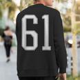 Official Team League 61 Jersey Number 61 Sports Jersey Sweatshirt Back Print