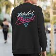 Lets Get Physical Workout Gym Totally Rad Retro 80'S Sweatshirt Back Print