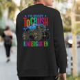 Ready To Crush Kindergarten Monster Truck Back To School Boy Sweatshirt Back Print