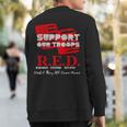 Red Friday Military On Friday We Wear Red Support Our Troops Sweatshirt Back Print