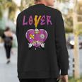 Retro 1 Brotherhood Loser Lover Heart Dripping Shoes Sweatshirt Back Print