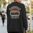 Retro Vintage Classically Trained Video Game Adult Sweatshirt Back Print