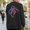 Retro Vintage Skateboard Street Wear Santa Cruz Astronaut Sweatshirt Back Print